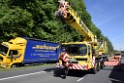 LKW in Boeschung A 3 Rich Frankfurt Hoehe Roesrath Lohmar P048